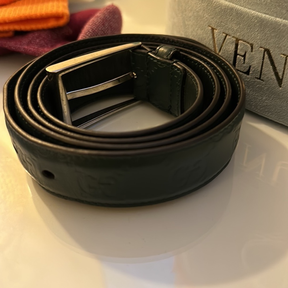 Pine Geeen Gucci Belt - Picture 3 of 3